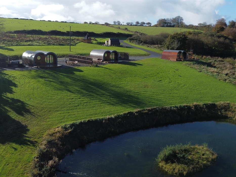 Lets Glamp Retro Luxury Glamping in West Wales - site overview