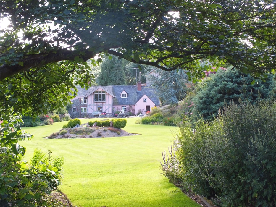 View of the house across the Great Lawn