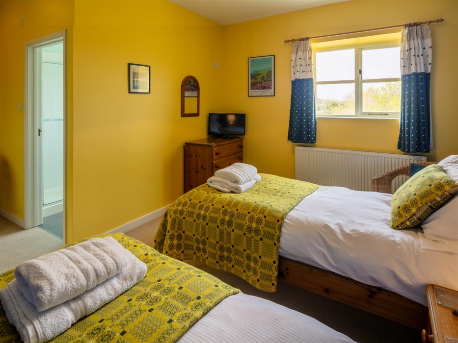 Twin room with en suite shower room