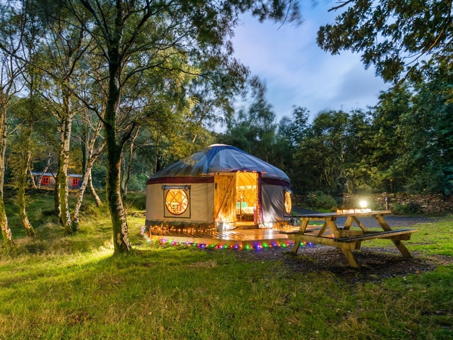 Yurt glamping in Snowdonia