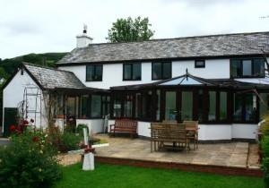 Rear of house showing conservatory