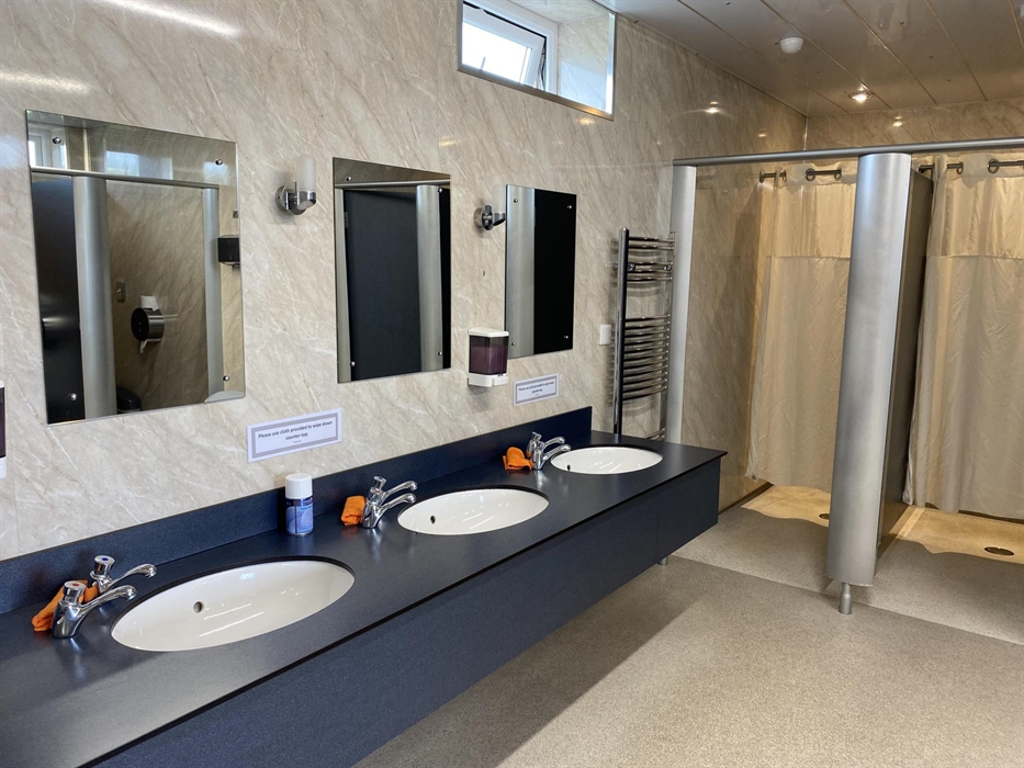 Clean and modern toilet facilities