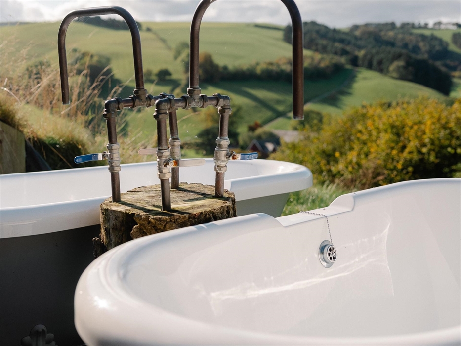 The Nest outside double baths