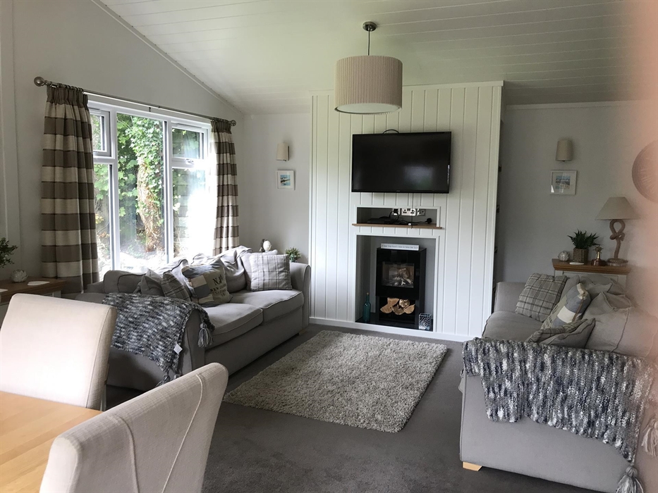 The Old Rectory Lodge Living Room at Boduan
