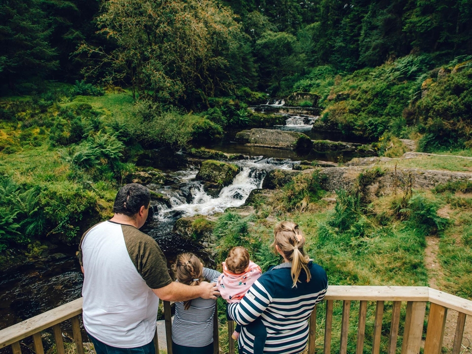 Viewing platform over cascades