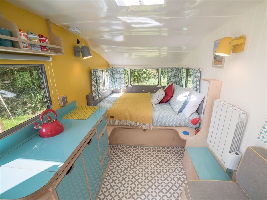 Cerys Vintage Caravan inside