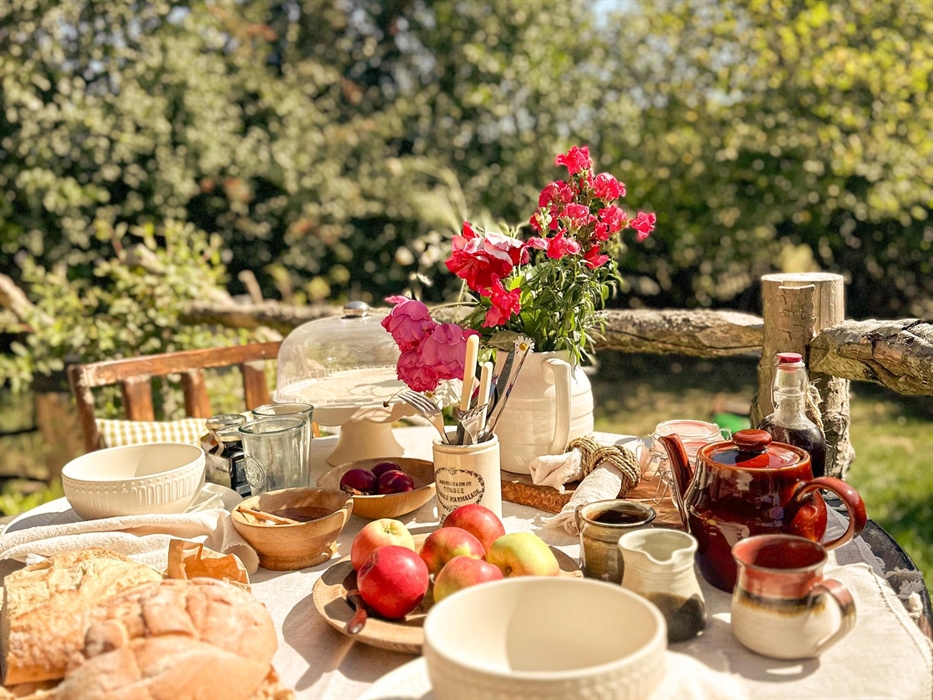 Breakfast on the porch