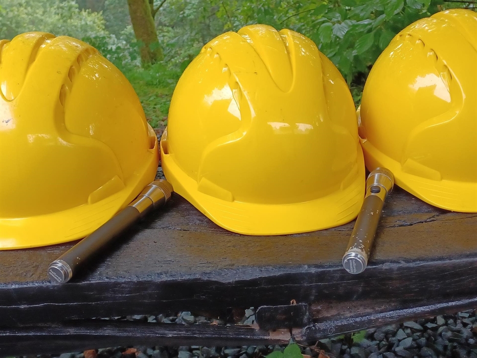 Explore underground with a hard hat and hand torch with Corris Mine Explorers Pathfinder visit.