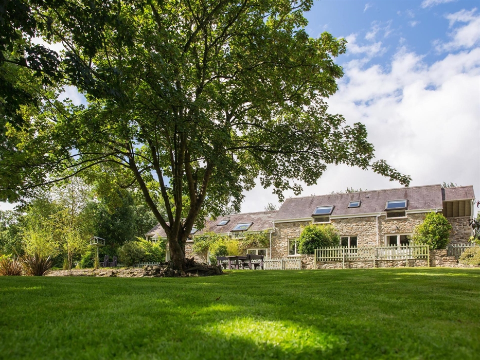 A view from our garden to our luxury suites
