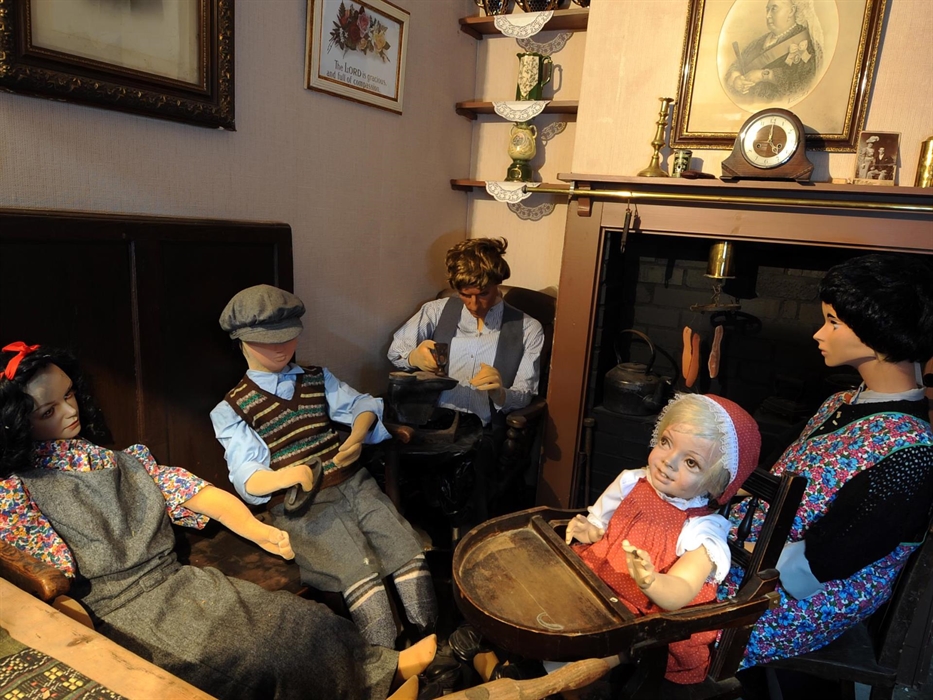 Replica of a miners kitchen