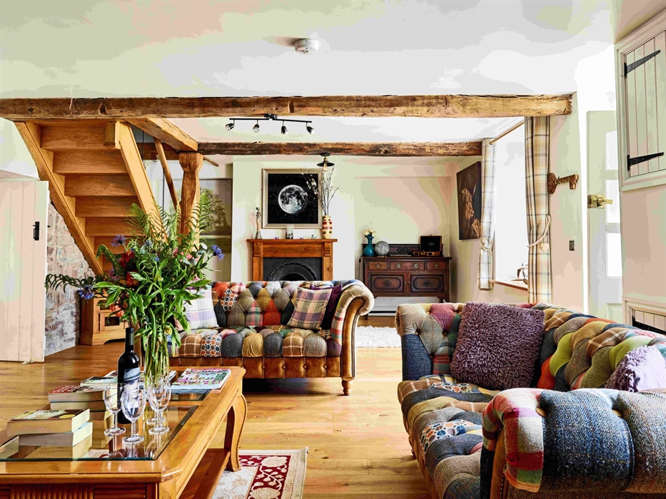 Onnen Fawr Farmhouse Living Room