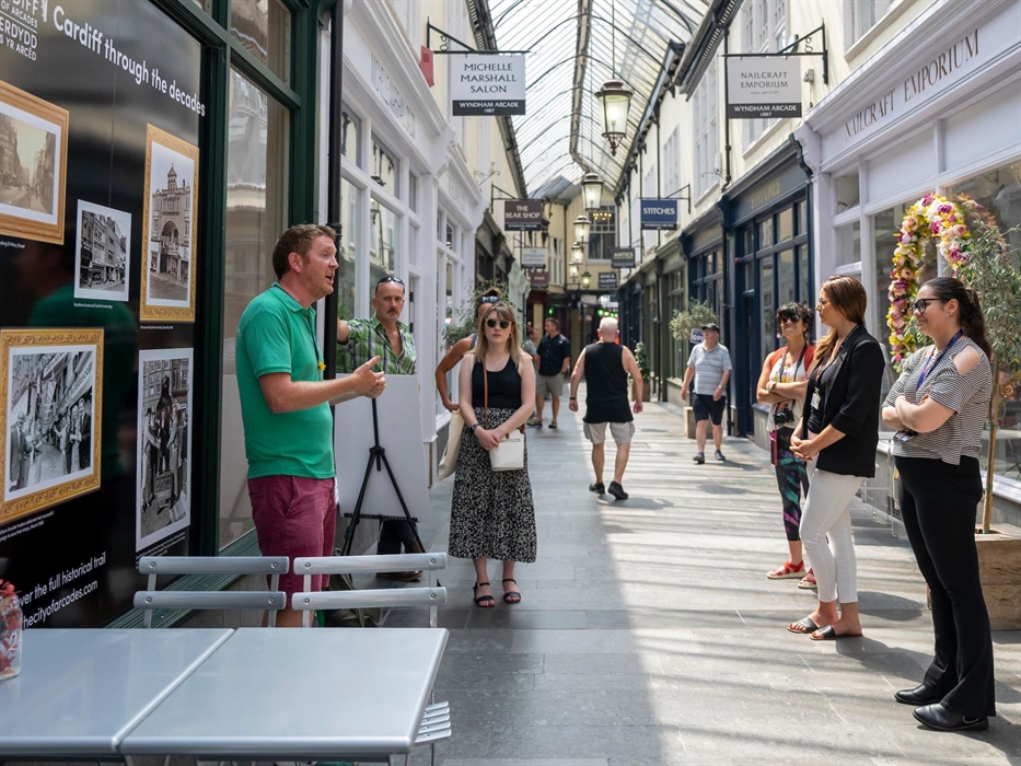 Cardiff tour in Wyndham Arcade