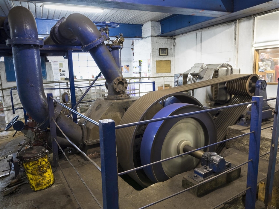 Water powered turbine generates our electricity