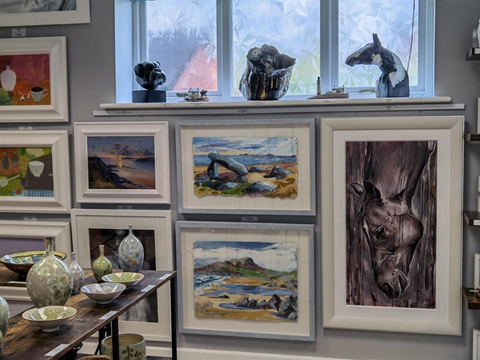 A view of the Gallery at Oriel Llanteglos Gallery, Llanteglos Estate, Llanteg, Pembrokeshire