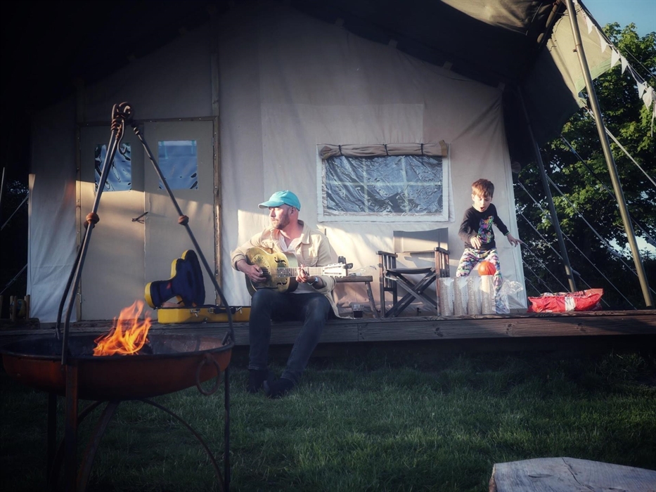 Enjoy summer evenings around the campfire just being together in nature - simple pleasures.