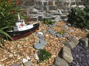 Courtyard enclosed garden.