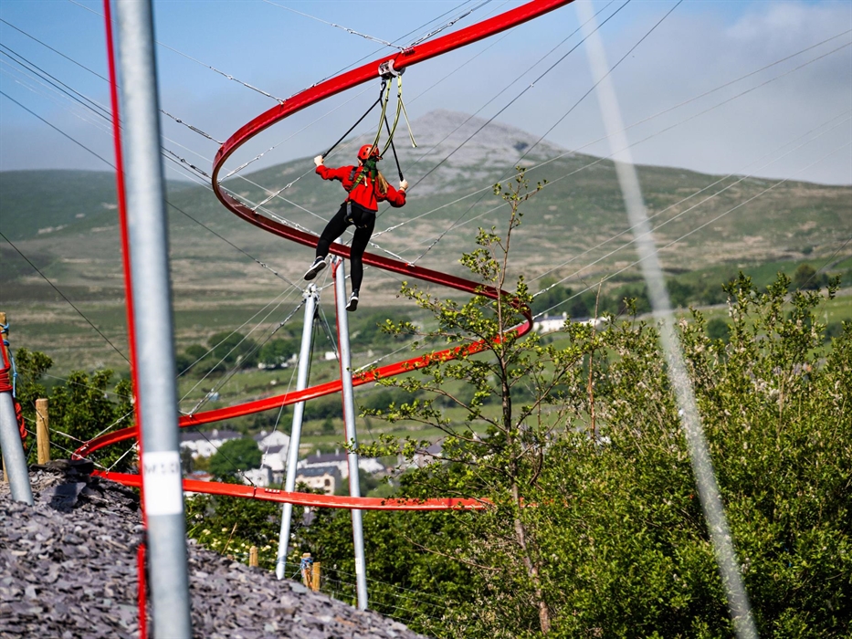 View of Bethesda and the mountains