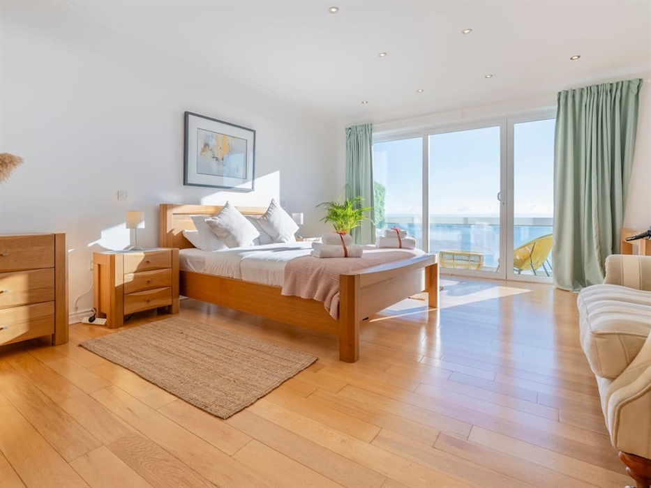 Wake up to this sea view from the master bed.