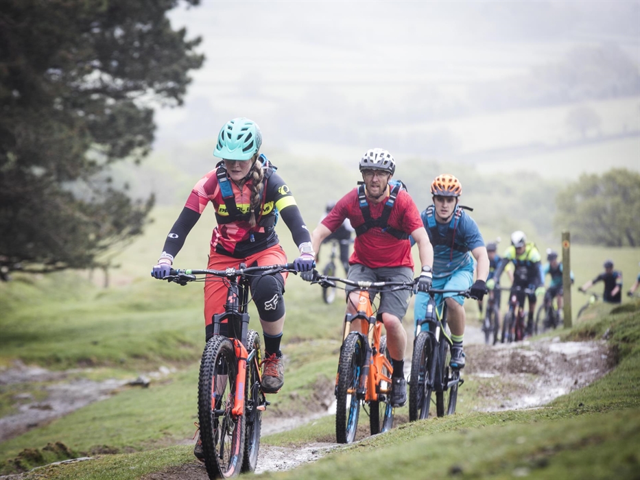 Riders on a guided weekend from Rhayader.