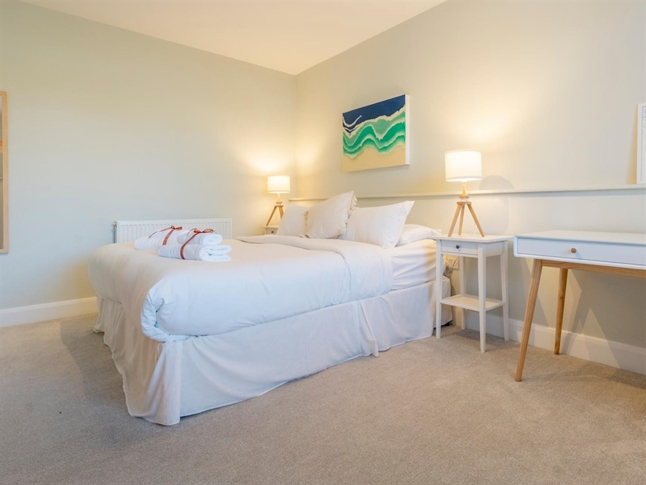 The super king bed in the 2nd guest bedroom.