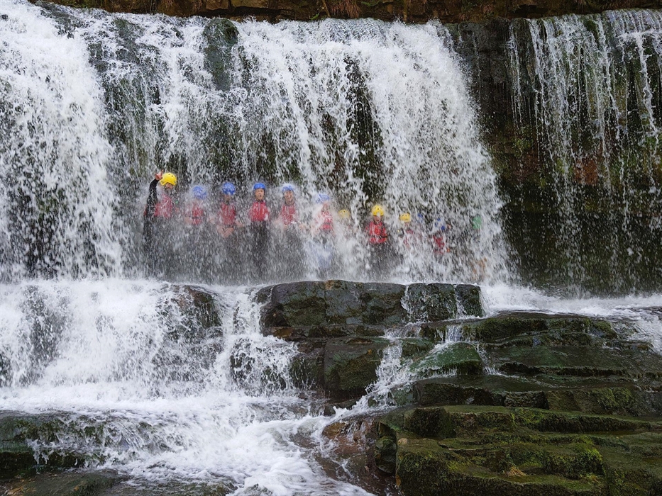 Canyoning and waterfall walk group activity