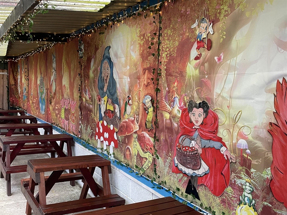 Some amazing seating from our river walk