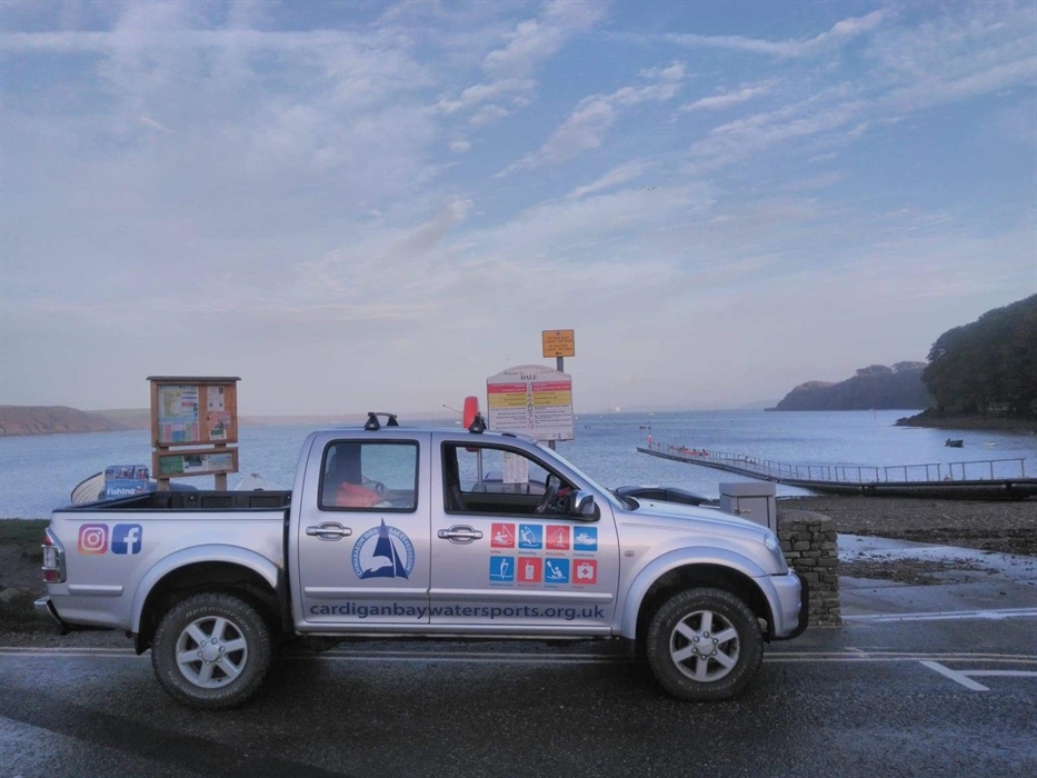 The Centre's pickup truck