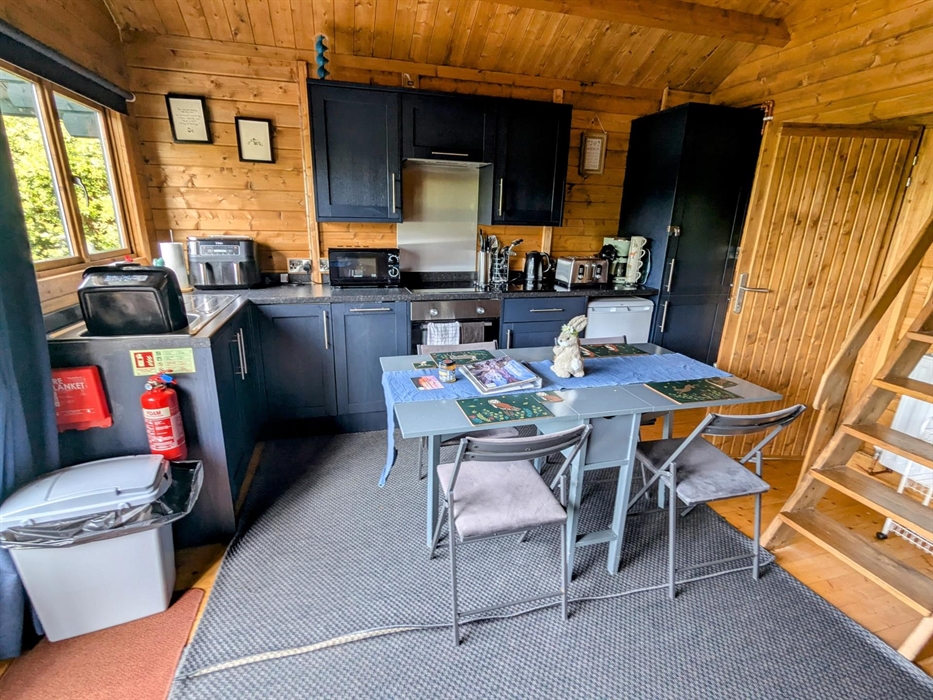 Tad cabin kitchen dining room