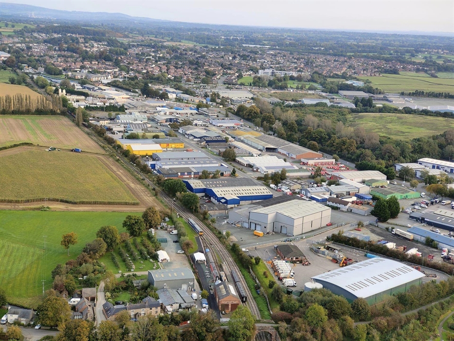 Weston Wharf station from the skies