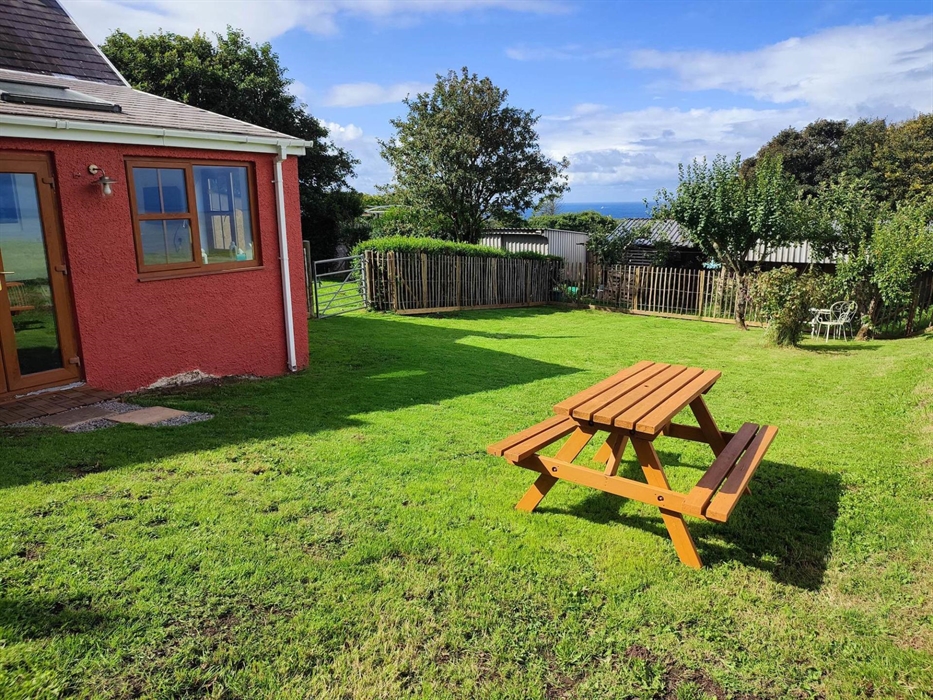 Enclosed private space for relaxing with family and pets