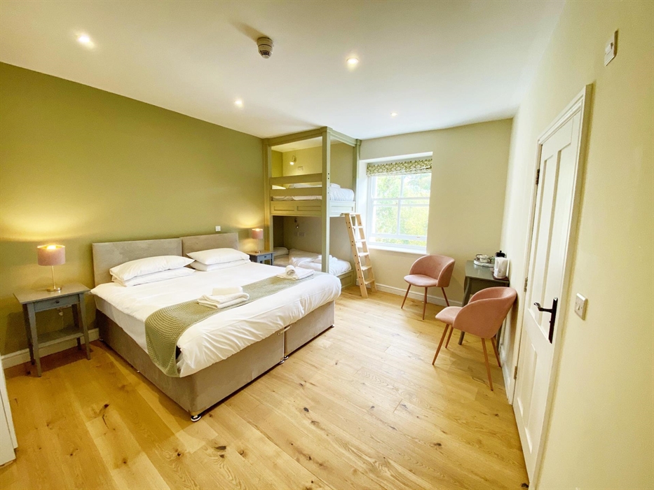 Our specially built river facing family room is great for a family of 3 or 4.