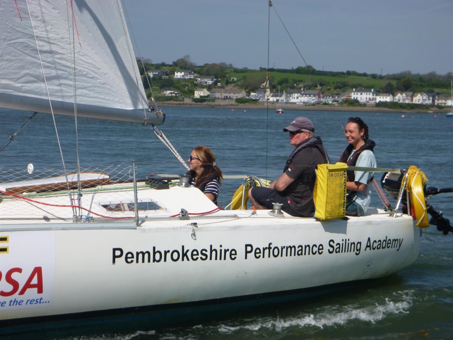PPSA's Instructor's run RYA's Start Sailing Course off Neyland heading towards Lawrenny, Pembrokeshire
