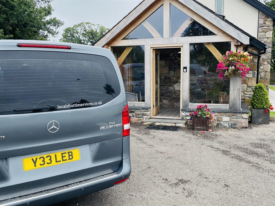 We can carry up to 7 passengers plus luggage