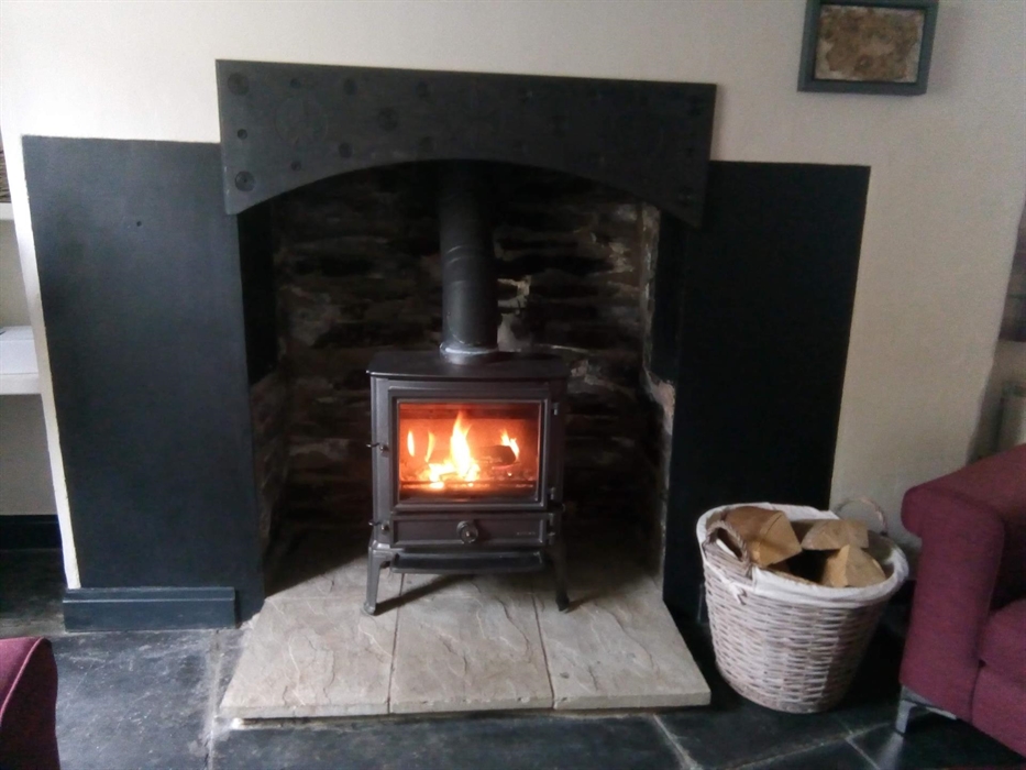 The trusty woodburner