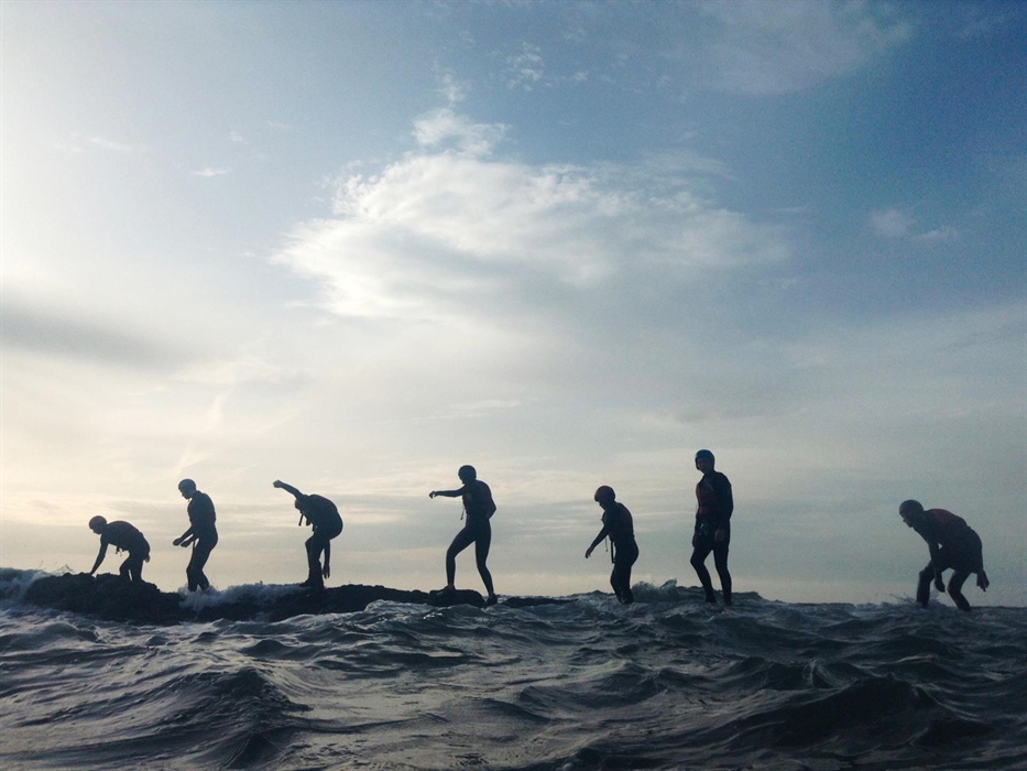 Coasteering on the North Pembrokeshire coast