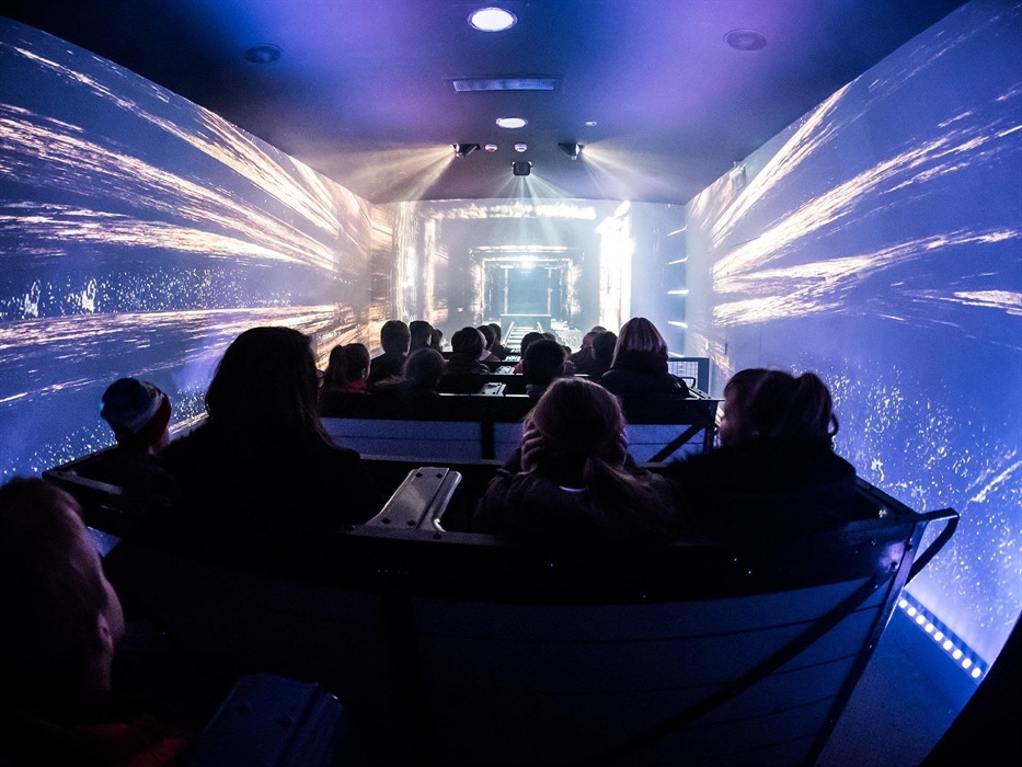 Ride the simulated DRAM! back to the surface – hold on tight!