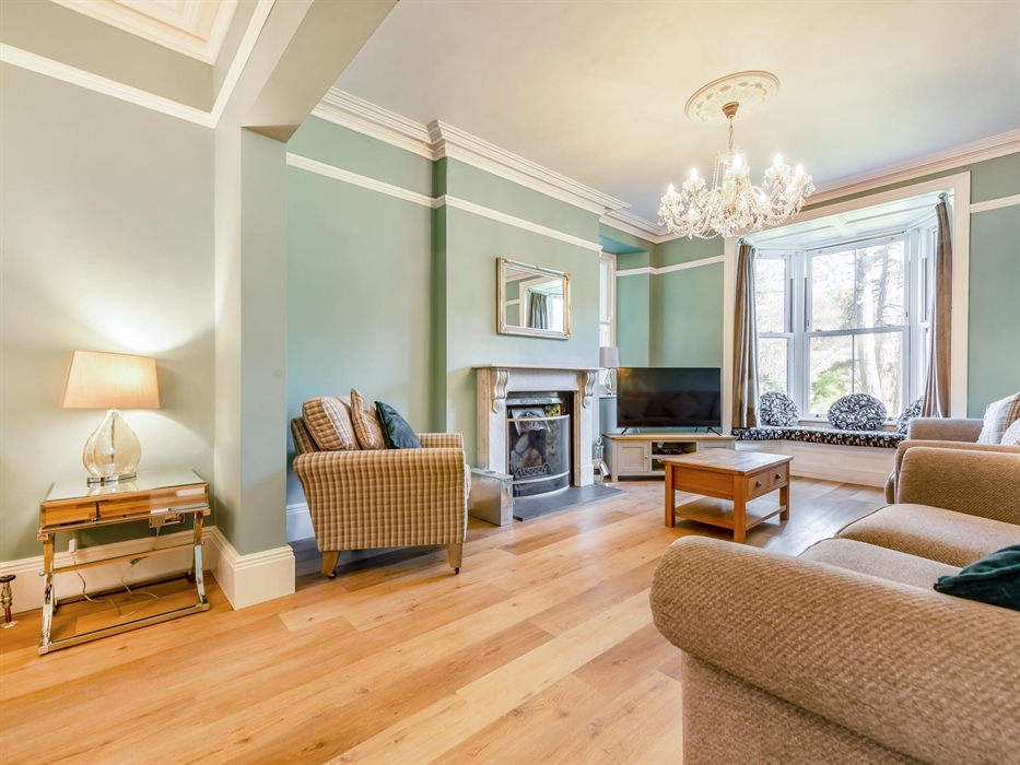 With open fire place