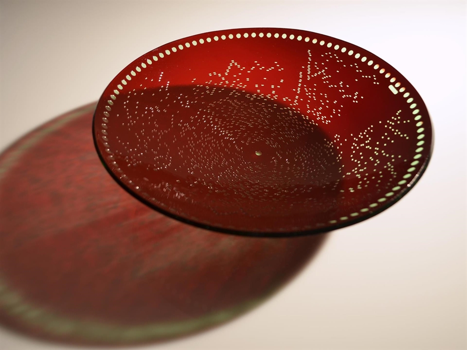 Yankee Doodle - kiln-formed glass