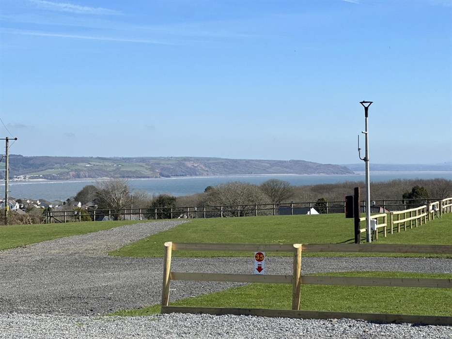 The view of from our camping field.