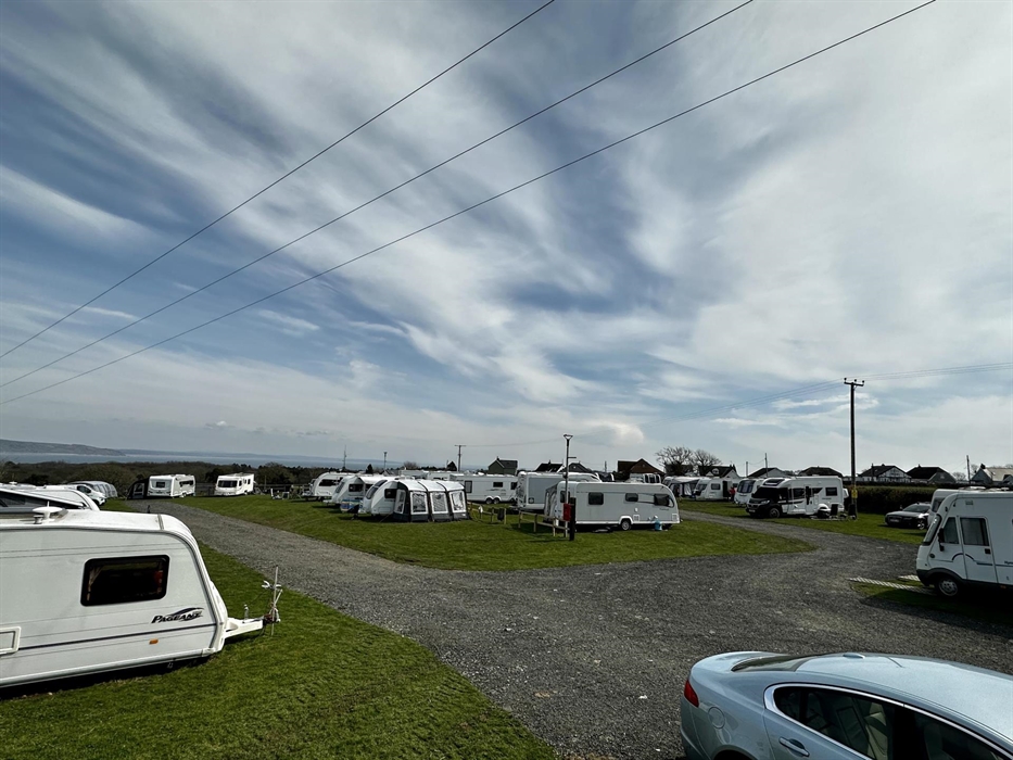 A full camping field on August bank holiday.