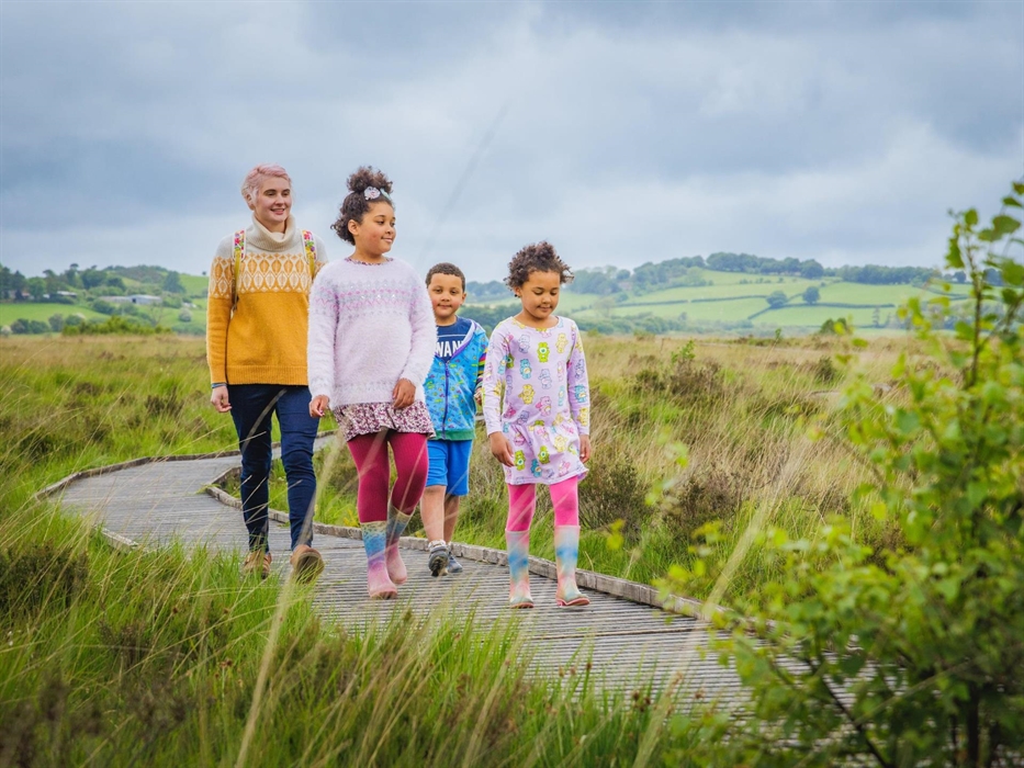 The boardwalk is great for children and pushchairs