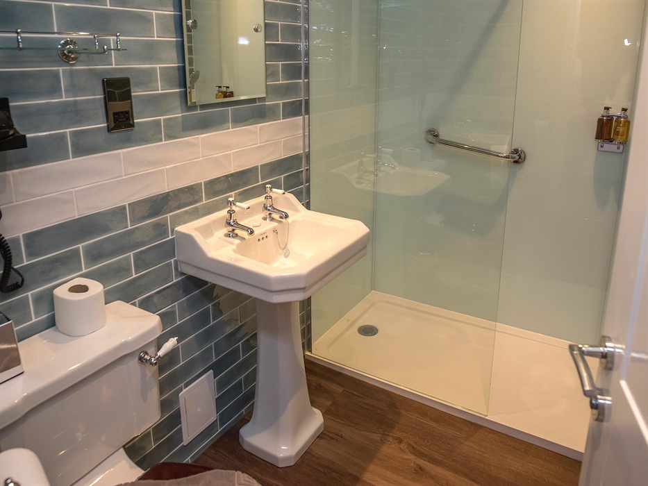 Our newly refurbished bathrooms with their huge walk-in showers cater for our less mobile guests as well as those who enjoy space and luxury.