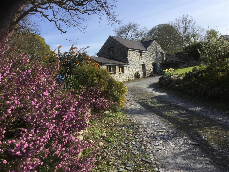 The outside of the mill approached from the drive