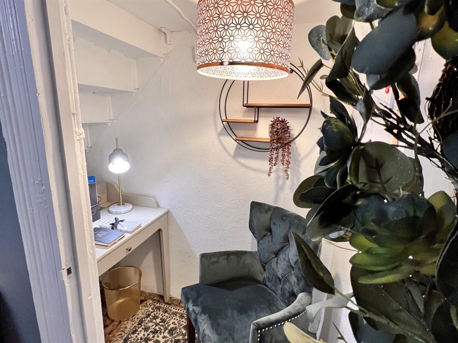In true Harry Potter style we have the tiniest of offices tucked under the stairs should you need to spend a little time alone during your stay!