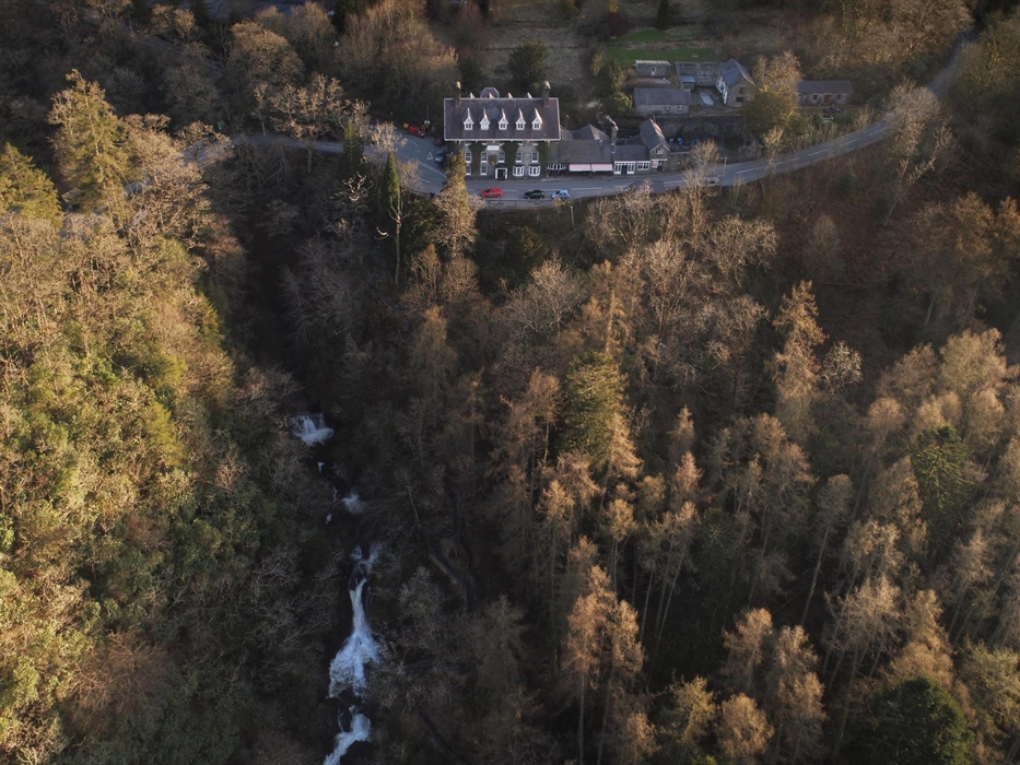 Hafod next to Waterfalls