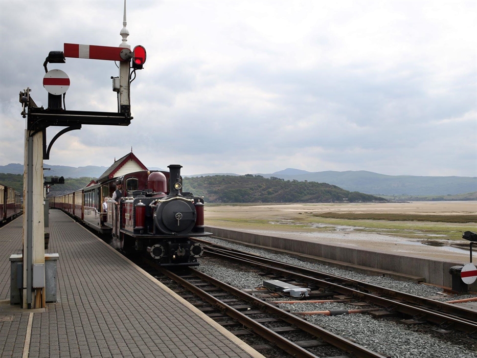 Train approaching the station
