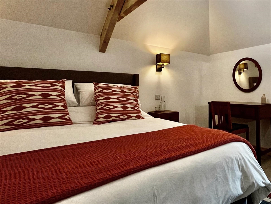 The main bedroom includes a king size bed