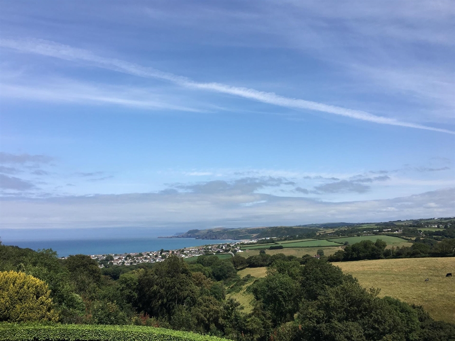 View of Cardigan Bay from the Penrallt Hotel