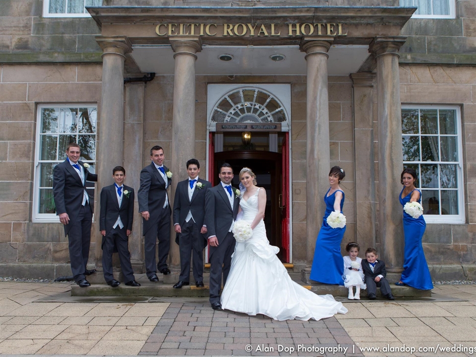 Front Entrance Wedding Photo Celtic Royal Hotel, Caernarfon
