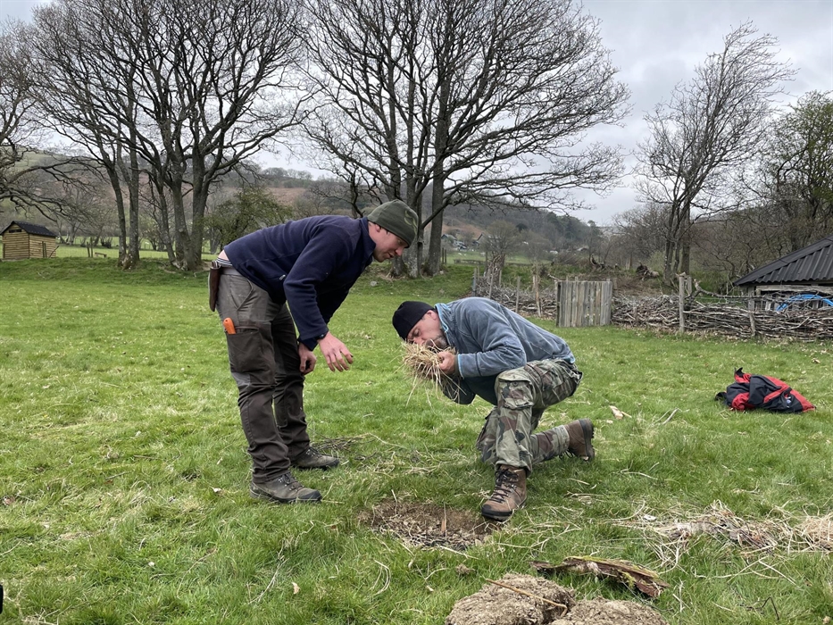 Friction fire lighting